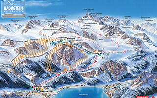 Lyžařská mapa skiareálu Arena Krippenstein