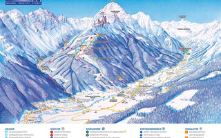 Lyžařská mapa skiareálu Elfer