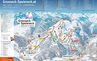 Lyžařská mapa skiareálu Grosseck - Speiereck