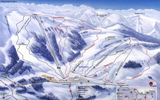Lyžařská mapa skiareálu Hochhäderich