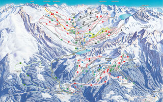 Lyžařská mapa skiareálu Hochoetz
