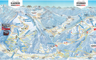 Lyžařská mapa skiareálu Klausberg