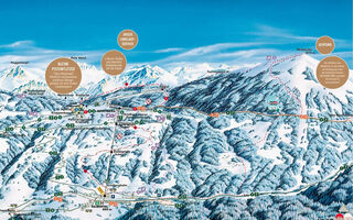 Lyžařská mapa skiareálu Kristberg