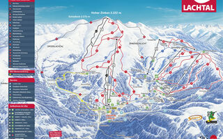 Lyžařská mapa skiareálu Lachtal