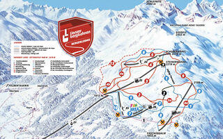 Lyžařská mapa skiareálu Lienzer Bergbahnen