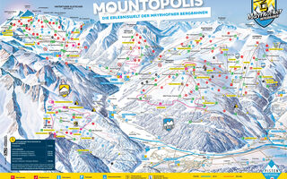 Lyžařská mapa skiareálu Mayrhofen