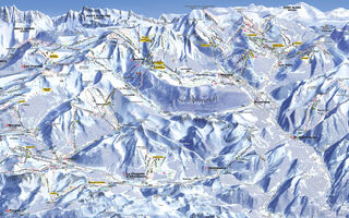 Lyžařská mapa skiareálu Morgins