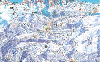 Lyžařská mapa skiareálu Pinzolo