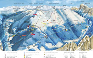 Lyžařská mapa skiareálu Plose