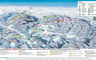 Lyžařská mapa skiareálu Sankt Englmar