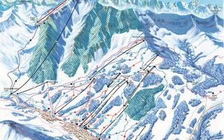 Lyžařská mapa skiareálu Sörenberg