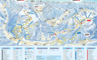 Lyžařská mapa skiareálu Speikboden