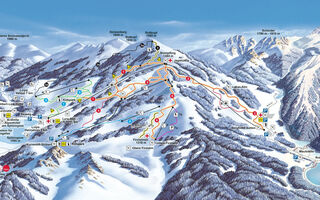 Lyžařská mapa skiareálu Spitzingsee / Tegernsee