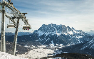 Lyžařská mapa skiareálu Tiroler Zugspitz Arena