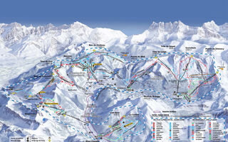 Lyžařská mapa skiareálu Torgon