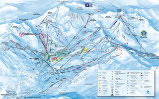 Lyžařská mapa skiareálu Val Thorens