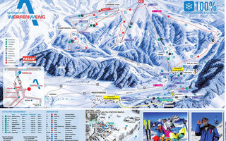 Lyžařská mapa skiareálu Werfenweng